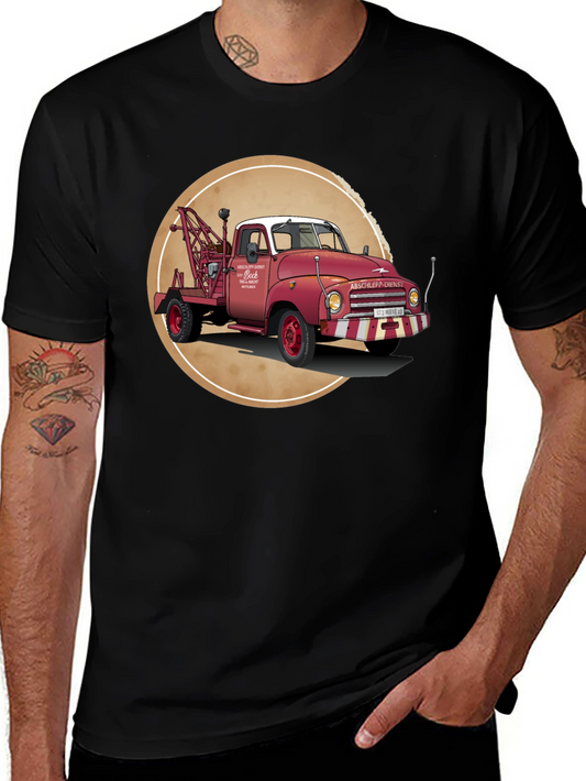 Vintage Tow Truck Graphic Tee - Classic Style
