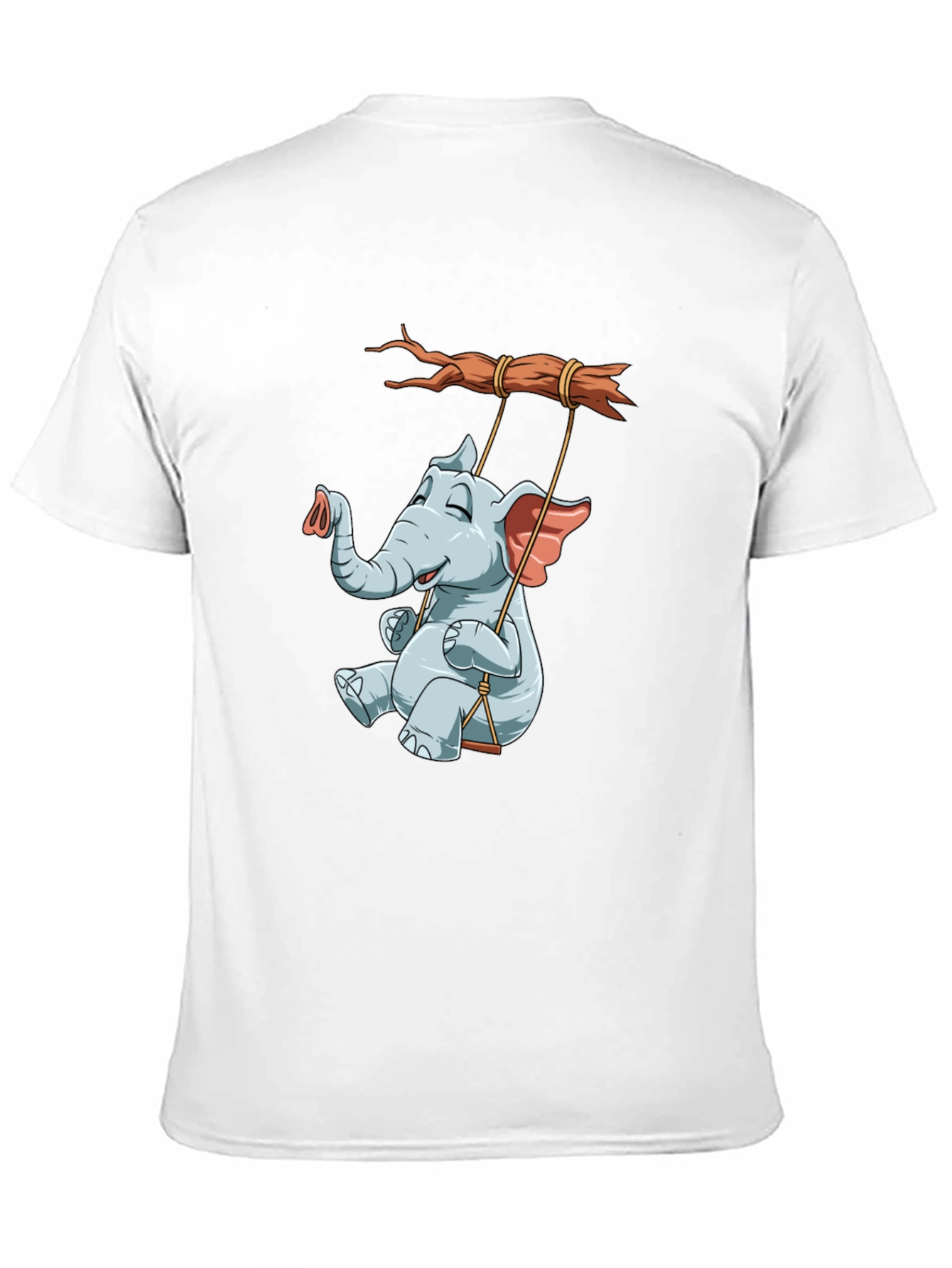Elephant on Swing Graphic Tee