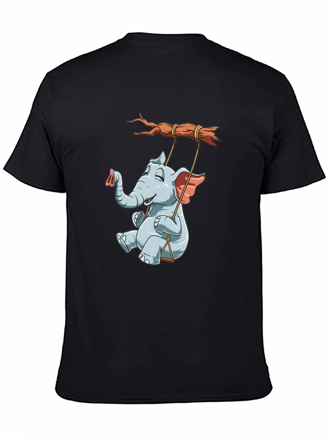 Elephant on Swing Graphic Tee