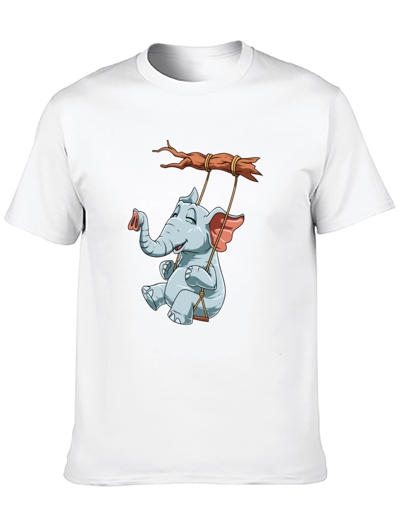 Elephant on Swing Graphic Tee
