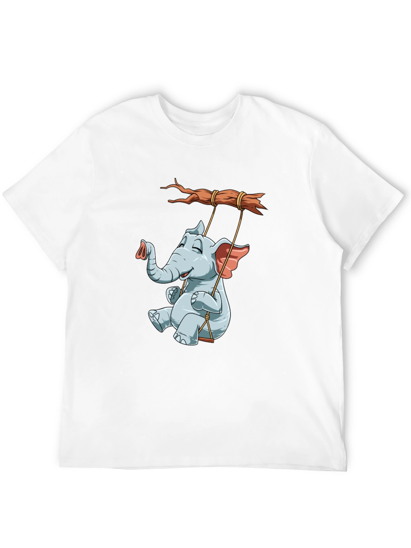 Elephant on Swing Graphic Tee