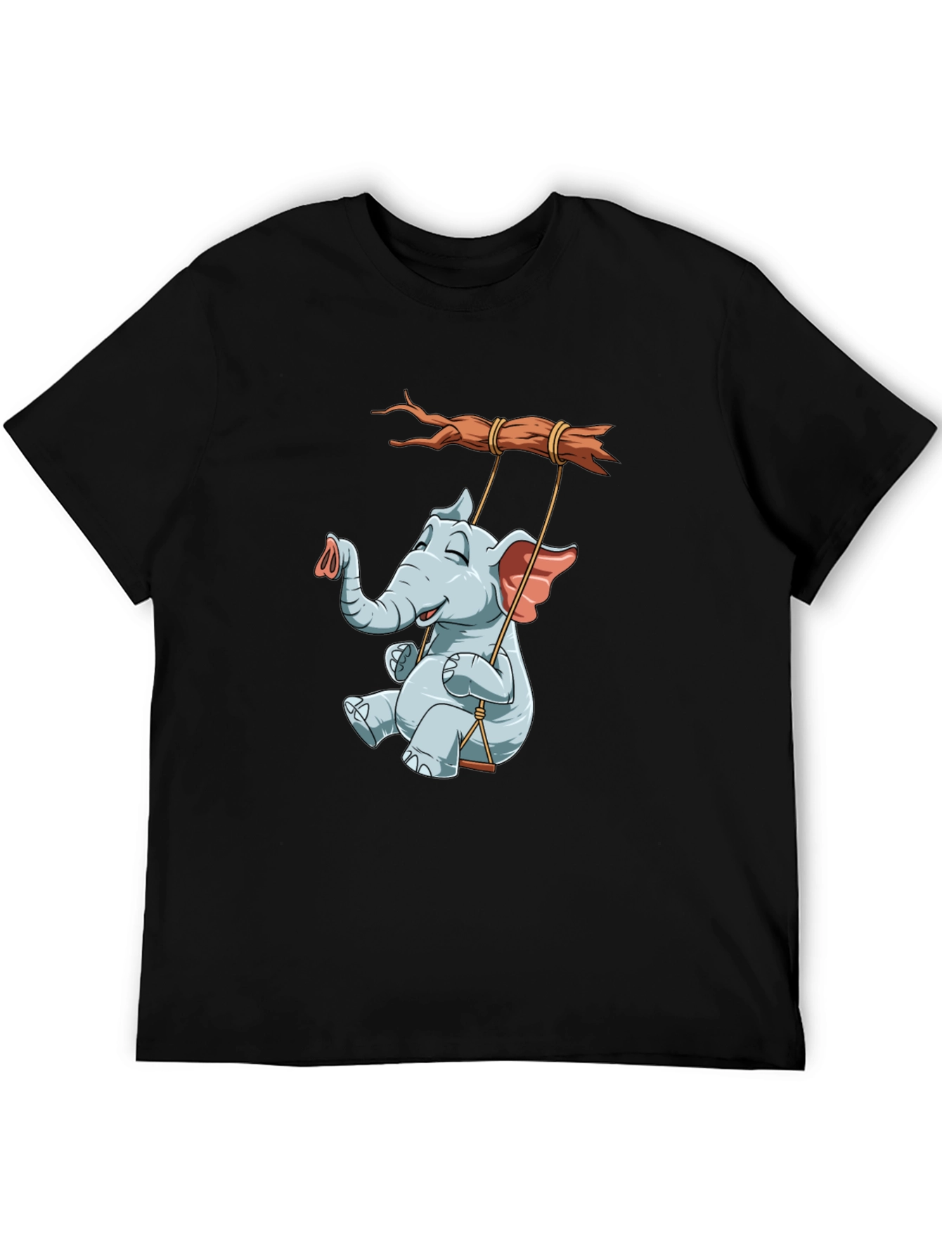Elephant on Swing Graphic Tee