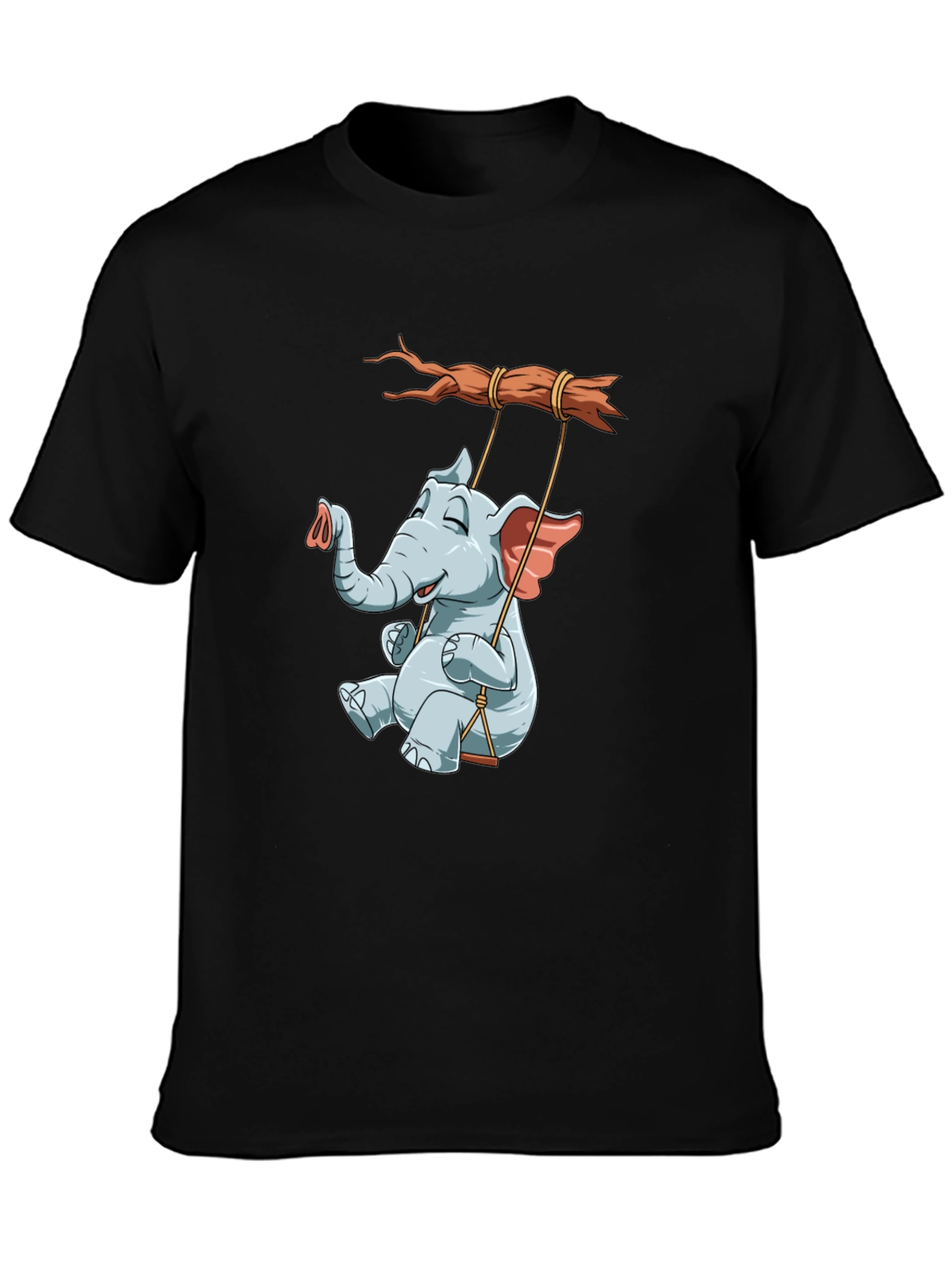 Elephant on Swing Graphic Tee