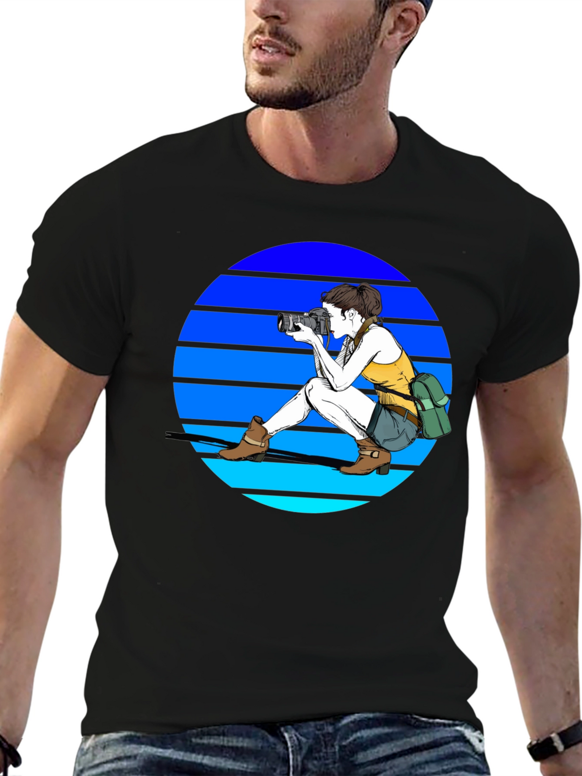 Photographer Graphic Tee - Retro Style