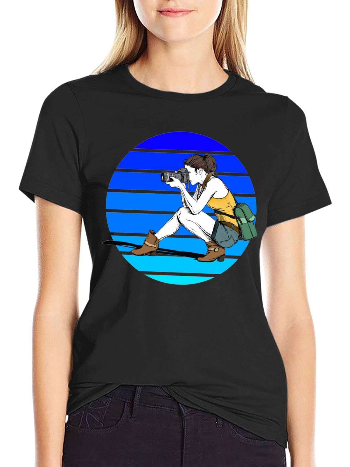 Photographer Graphic Tee - Retro Style