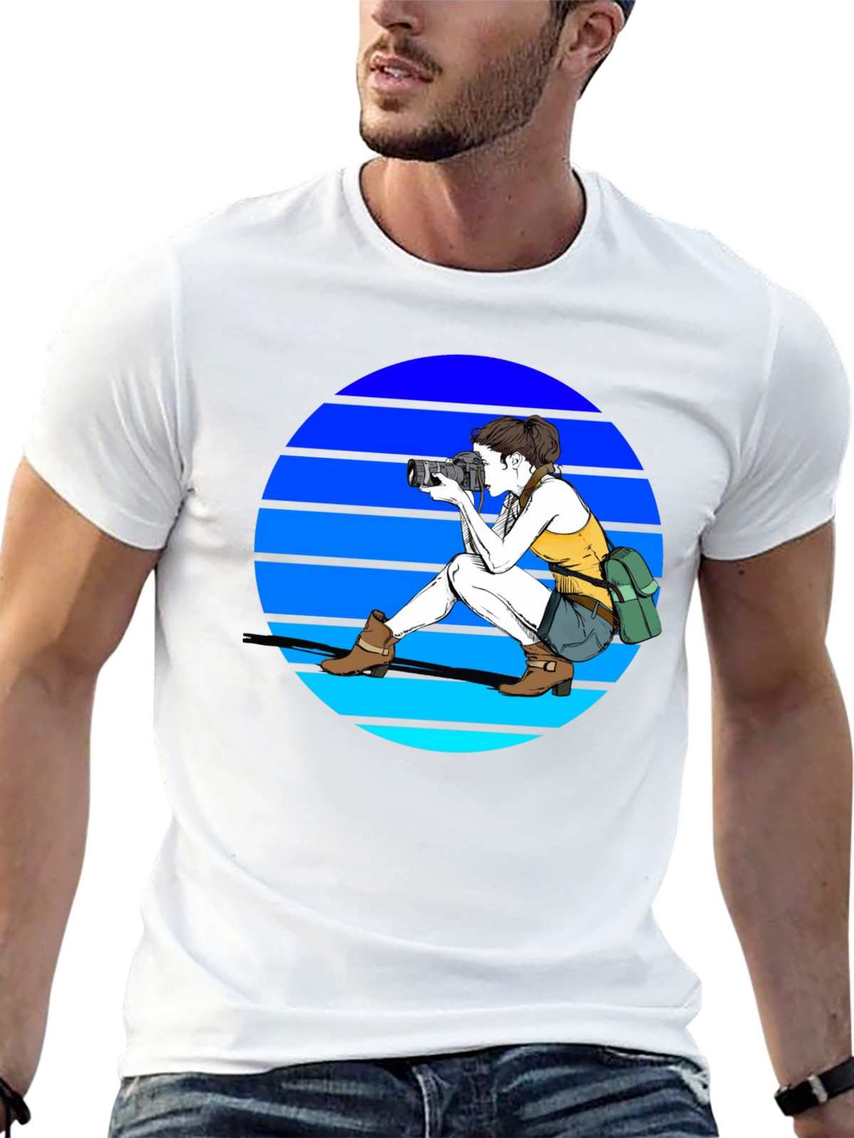 Photographer Graphic Tee - Retro Style
