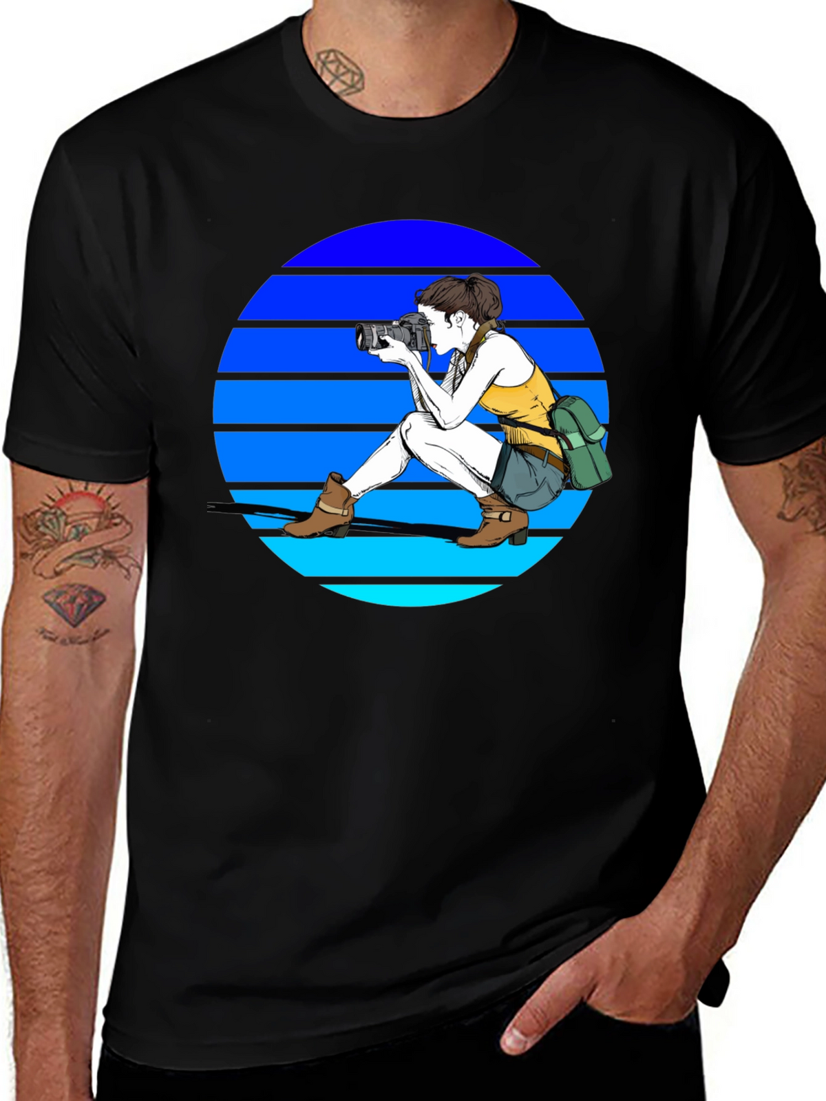 Photographer Graphic Tee - Retro Style