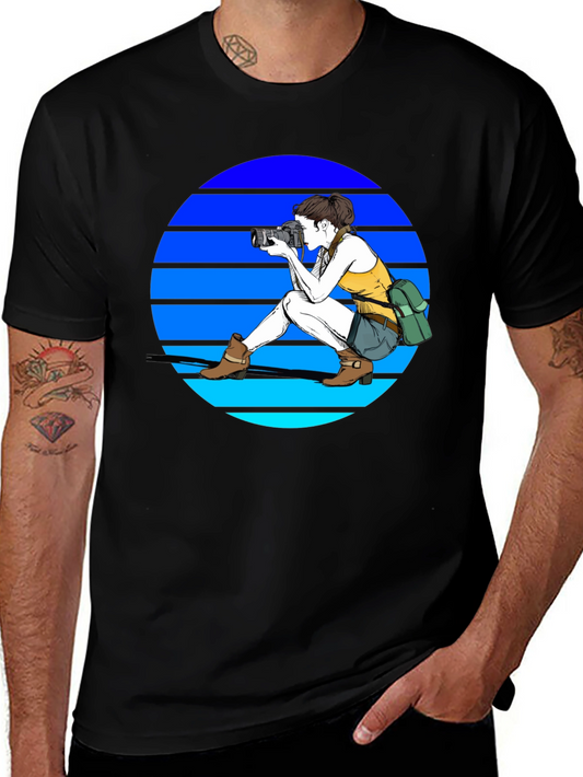 Photographer Graphic Tee - Retro Style