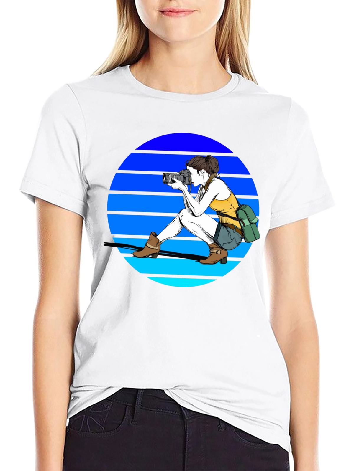 Photographer Graphic Tee - Retro Style