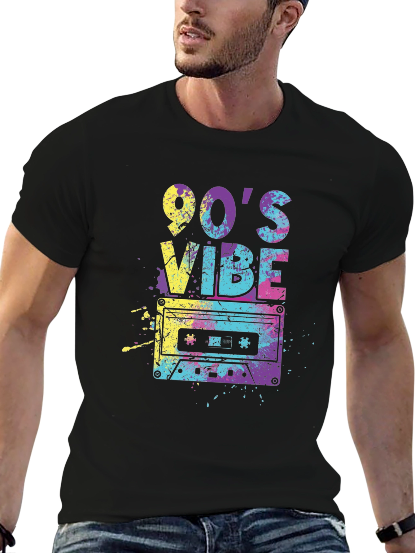 Retro 90s Vibe Cassette Graphic Tee