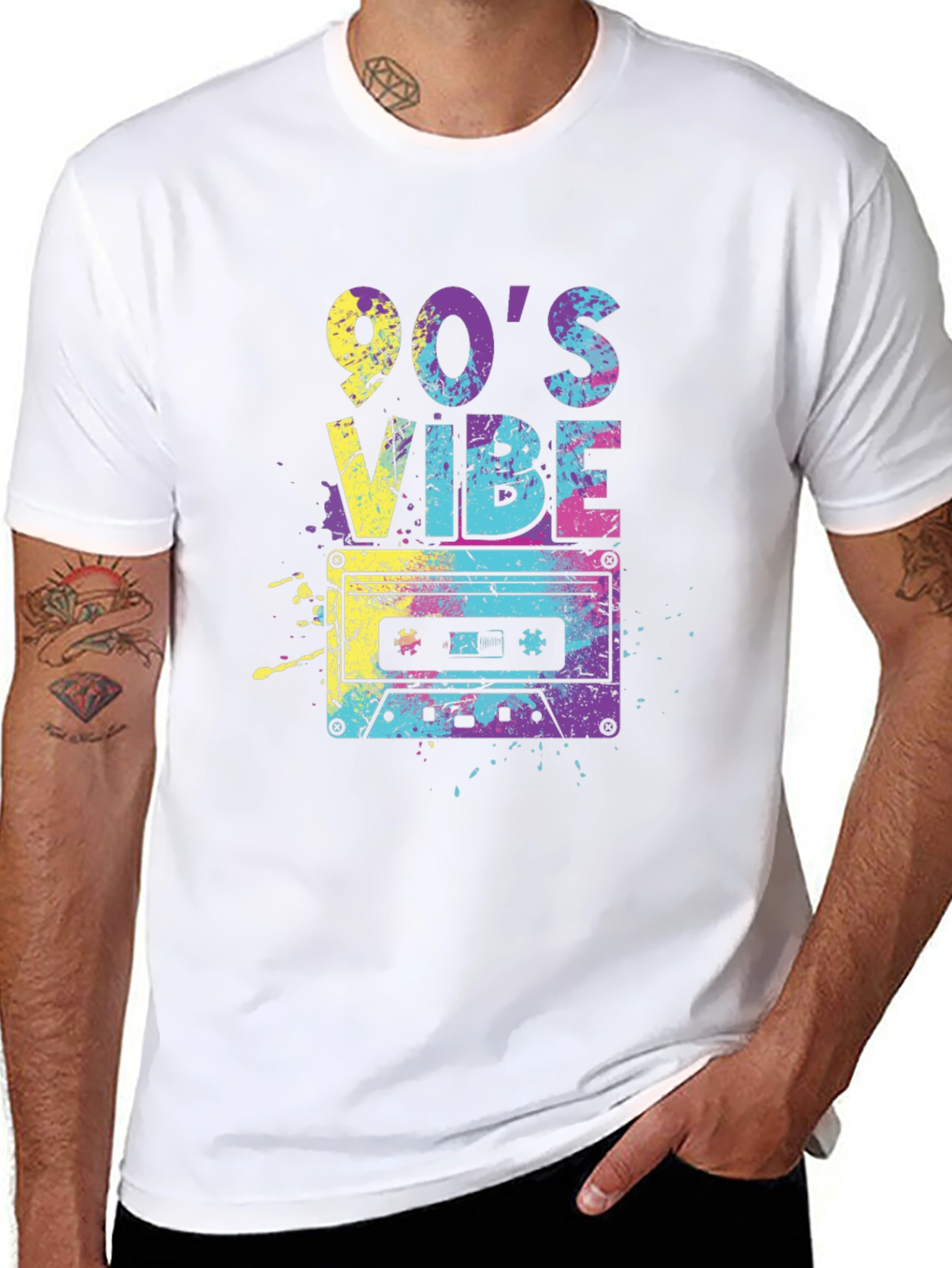 Retro 90s Vibe Cassette Graphic Tee