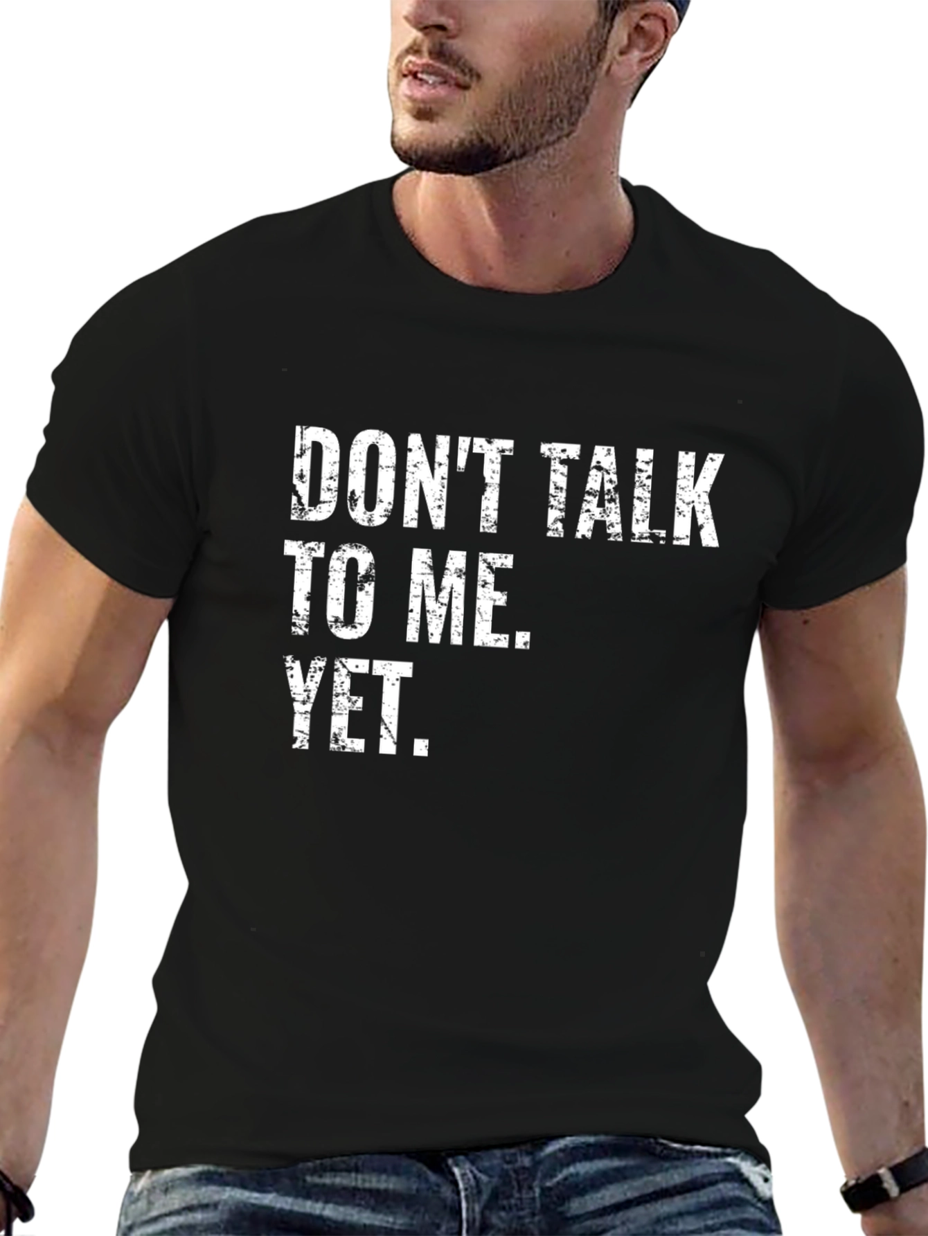 Dont Talk To Me Yet T-Shirt - Black