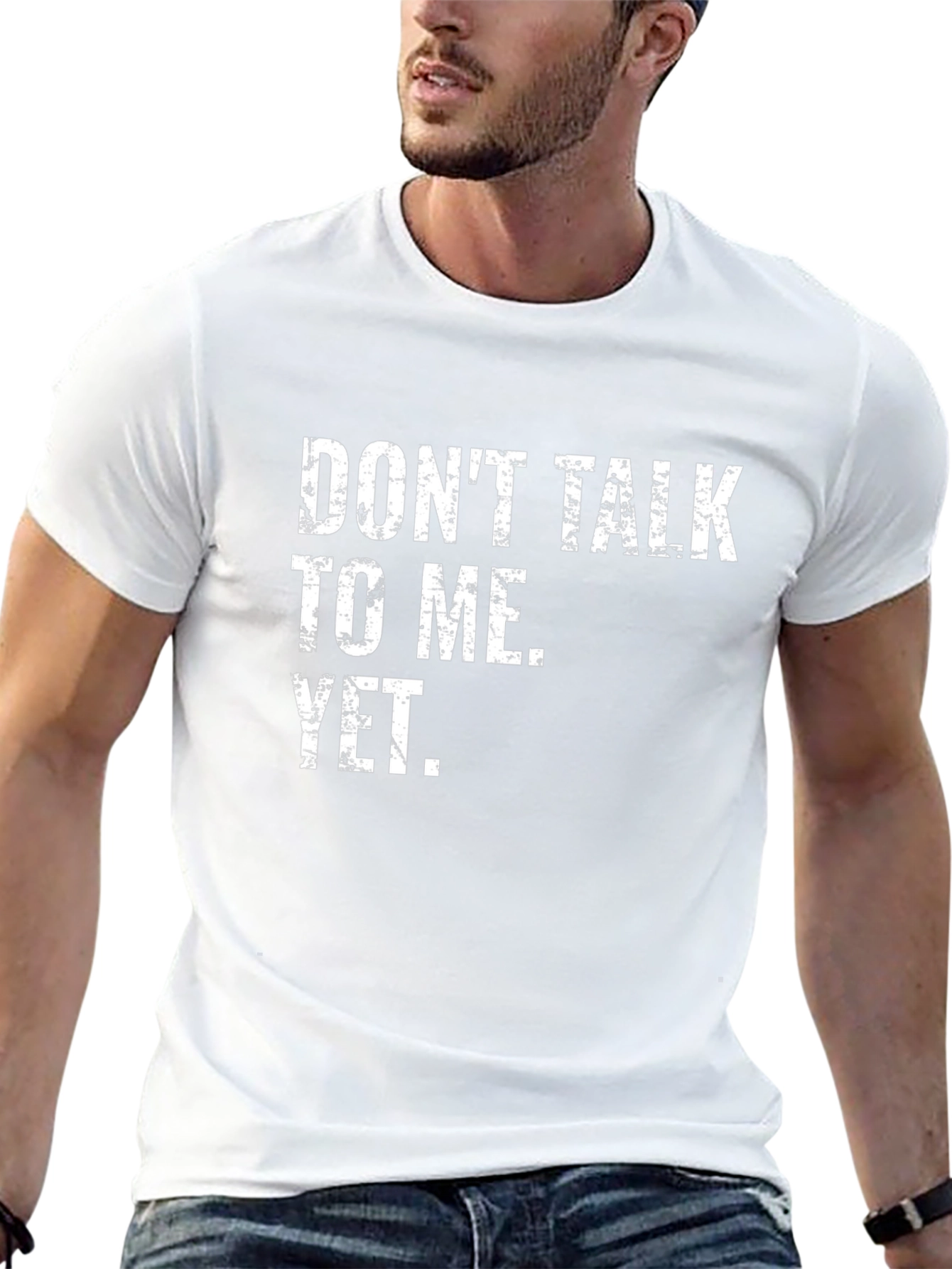 Dont Talk To Me Yet T-Shirt - Black