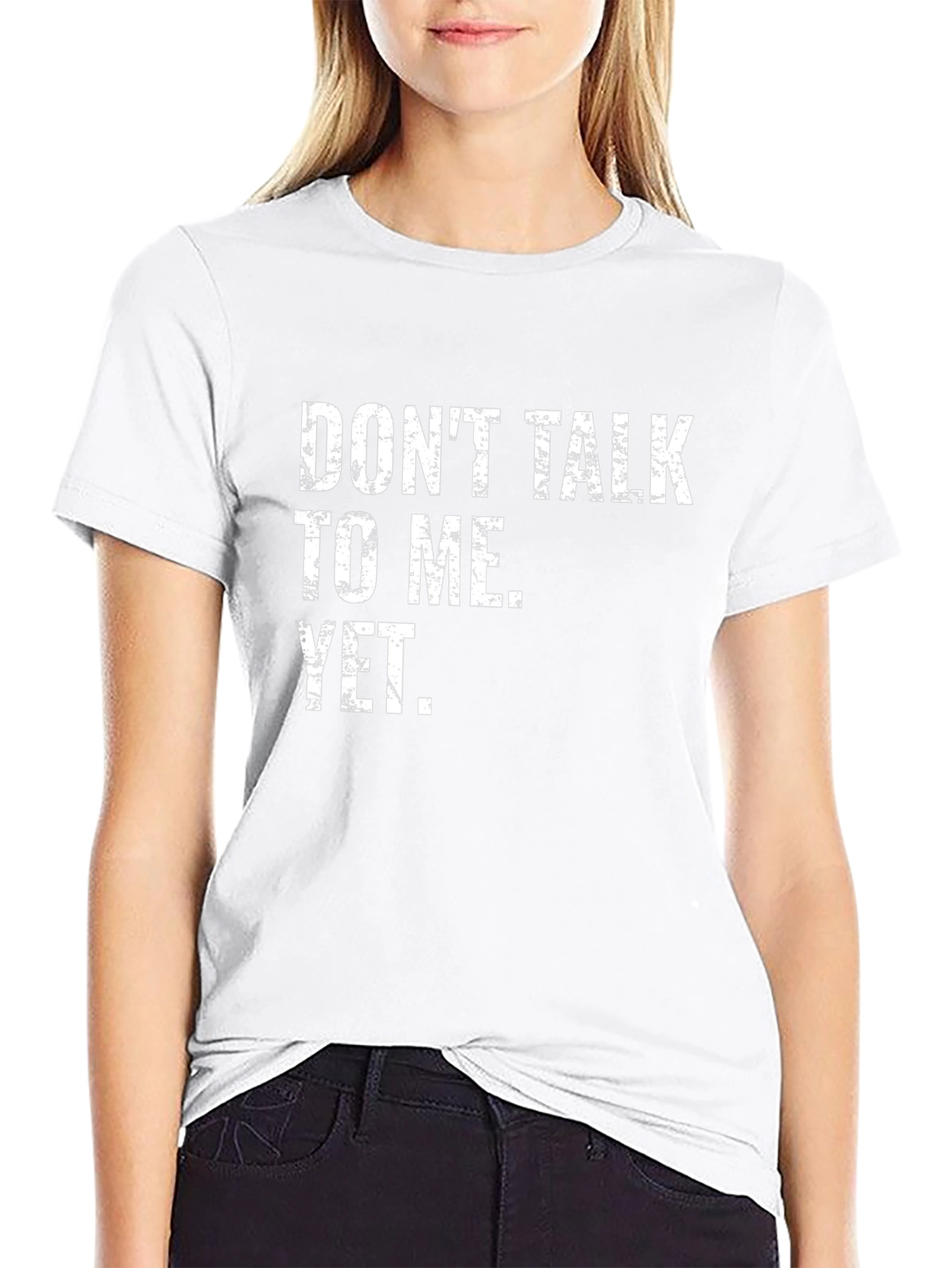 Dont Talk To Me Yet T-Shirt - Black