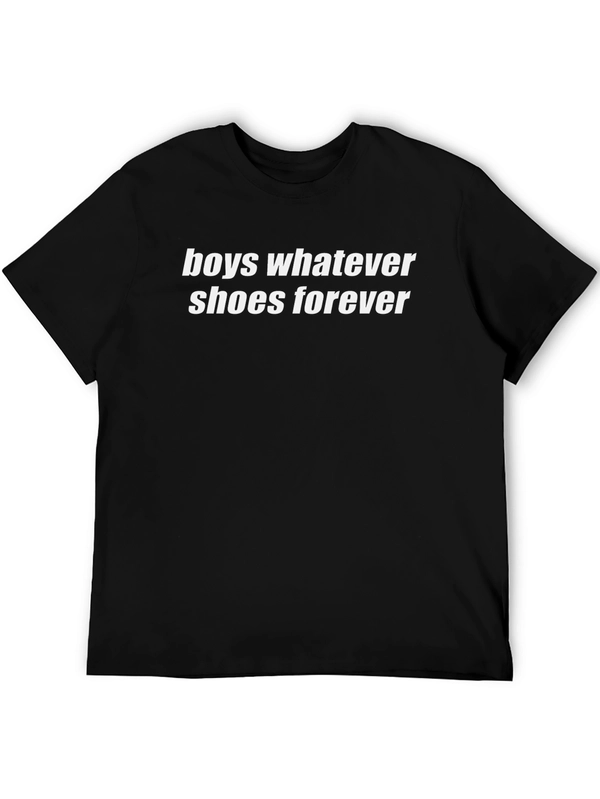 Boys Whatever Shoes Forever Graphic Tee