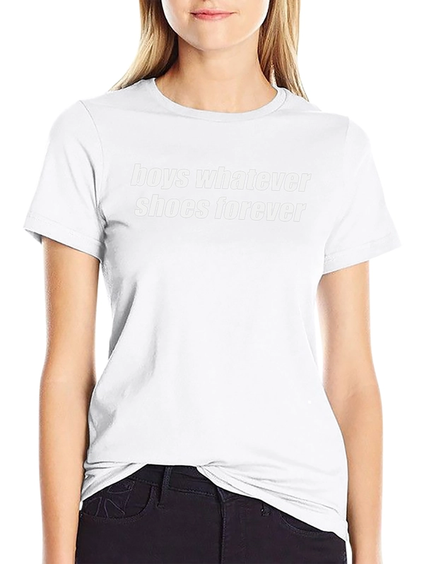 Boys Whatever Shoes Forever Graphic Tee