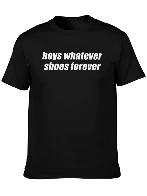 Boys Whatever Shoes Forever Graphic Tee
