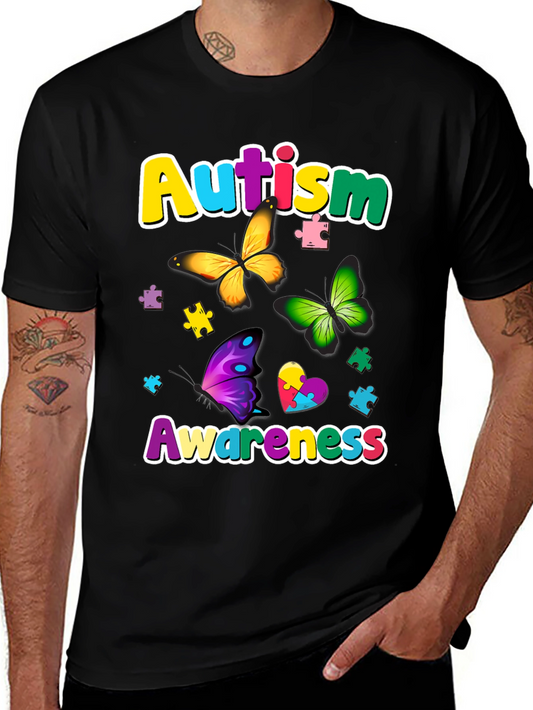 Autism Awareness Butterfly T-Shirt