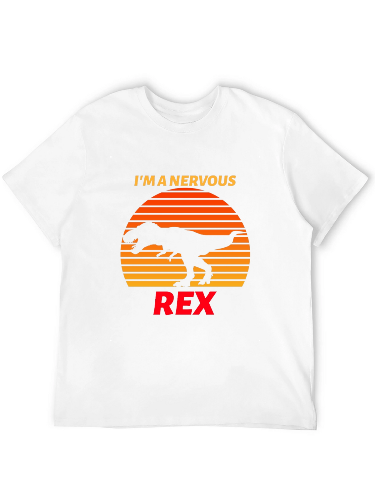 Nervous Rex T-Shirt Dinosaur Graphic Tee