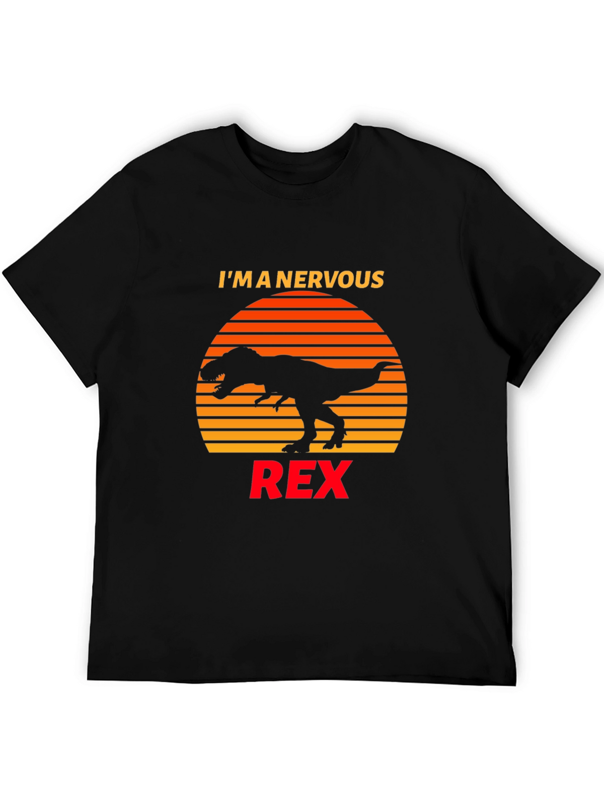 Nervous Rex T-Shirt Dinosaur Graphic Tee