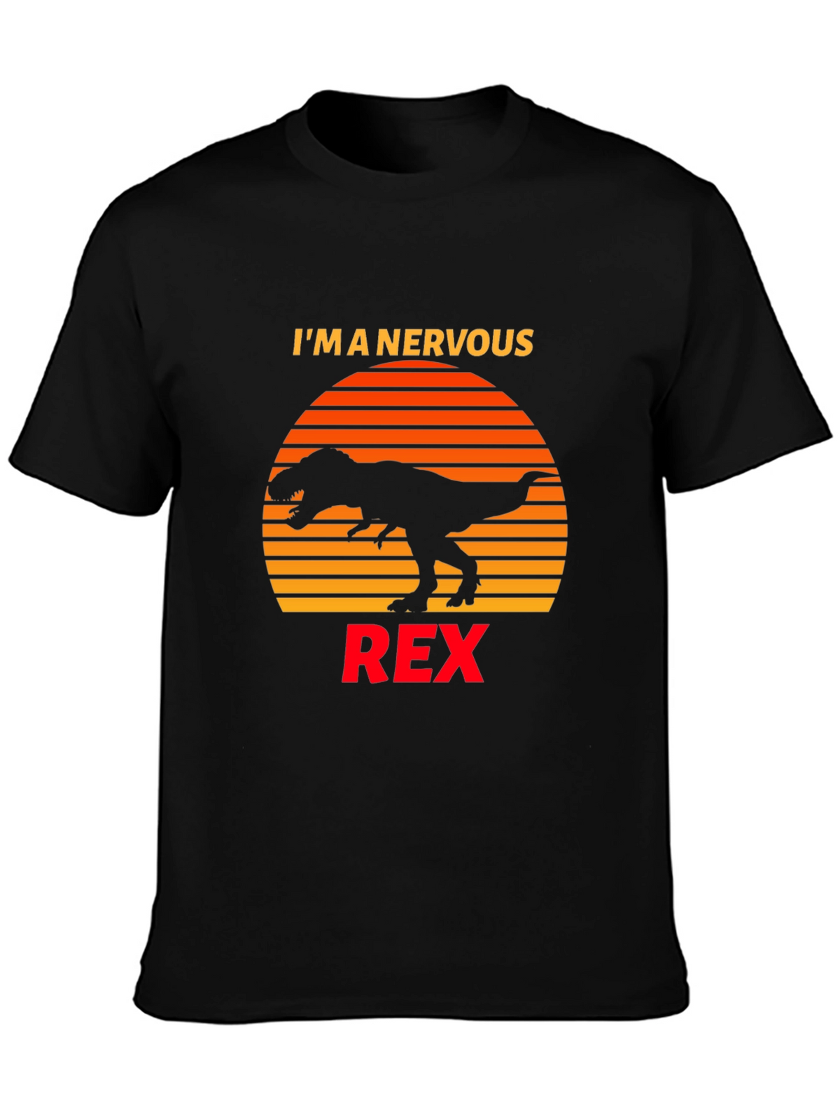 Nervous Rex T-Shirt Dinosaur Graphic Tee