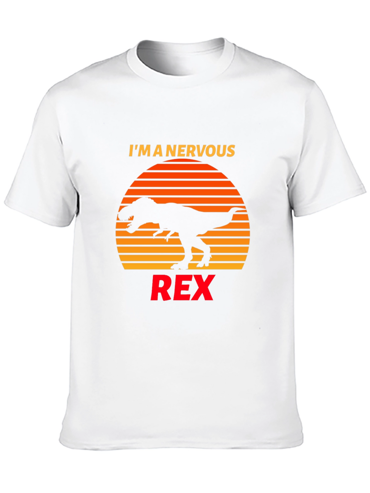 Nervous Rex T-Shirt Dinosaur Graphic Tee