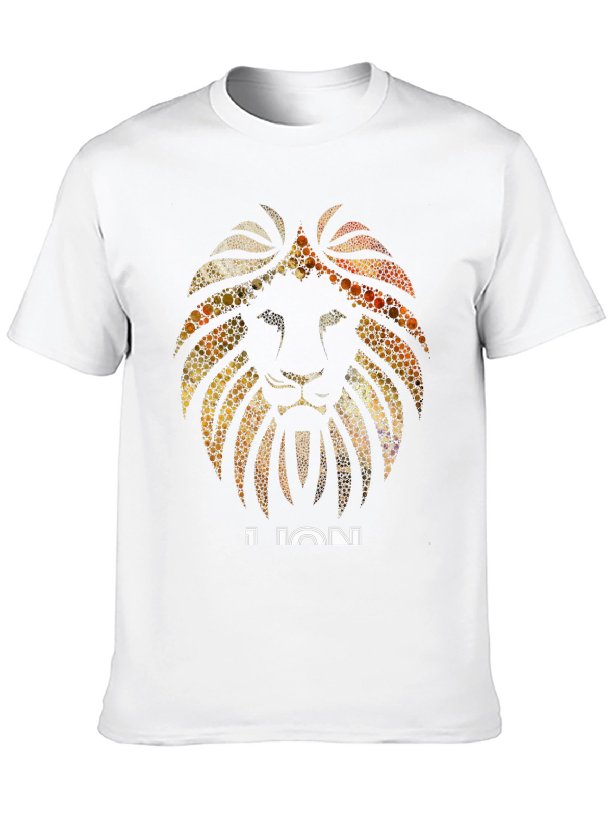 Lion Graphic Print Black T-Shirt