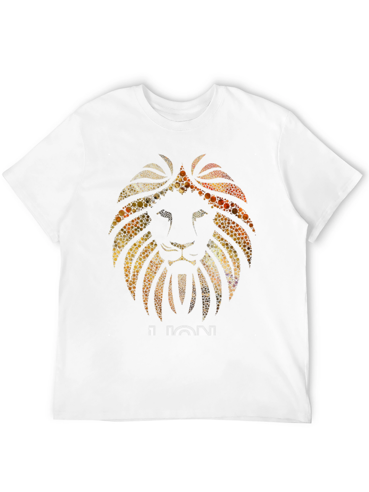 Lion Graphic Print Black T-Shirt