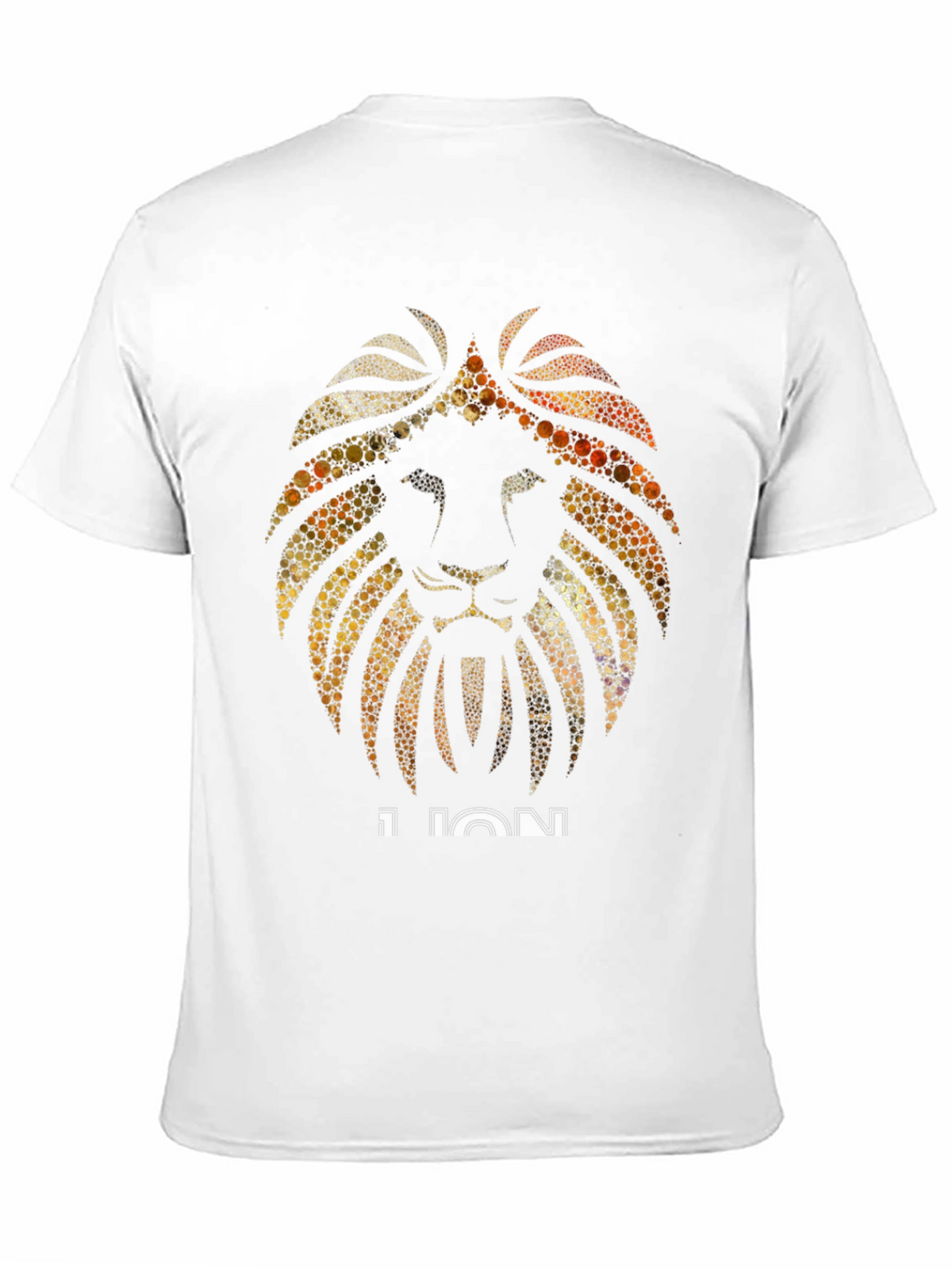 Lion Graphic Print Black T-Shirt