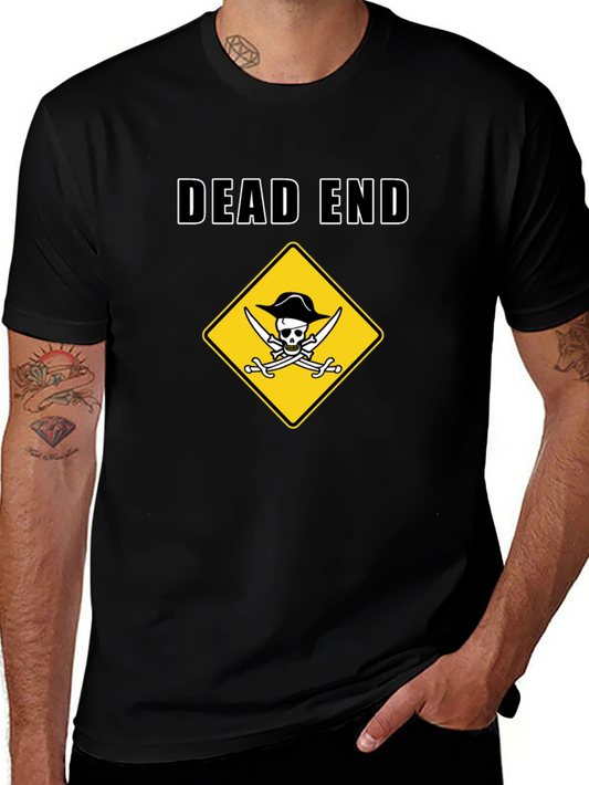 Dead End Pirate Graphic T-Shirt - Humor Tee