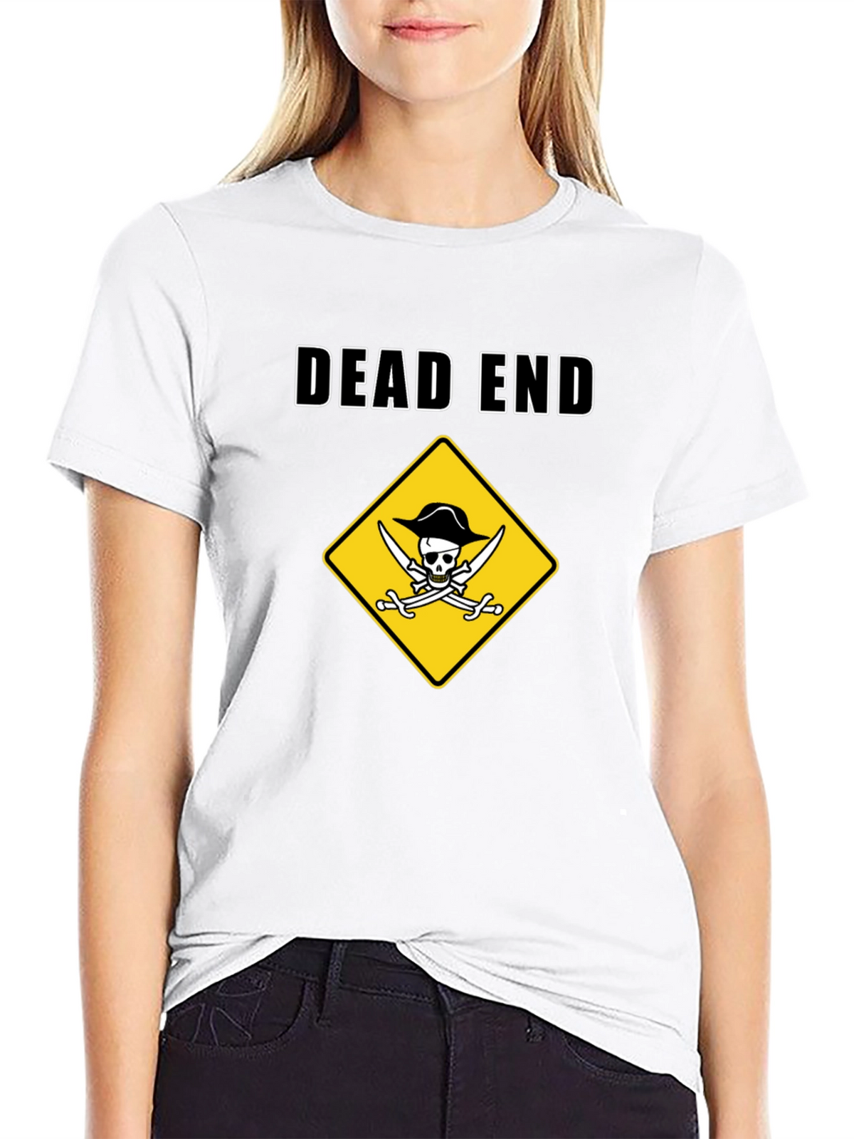 Dead End Pirate Graphic T-Shirt - Humor Tee