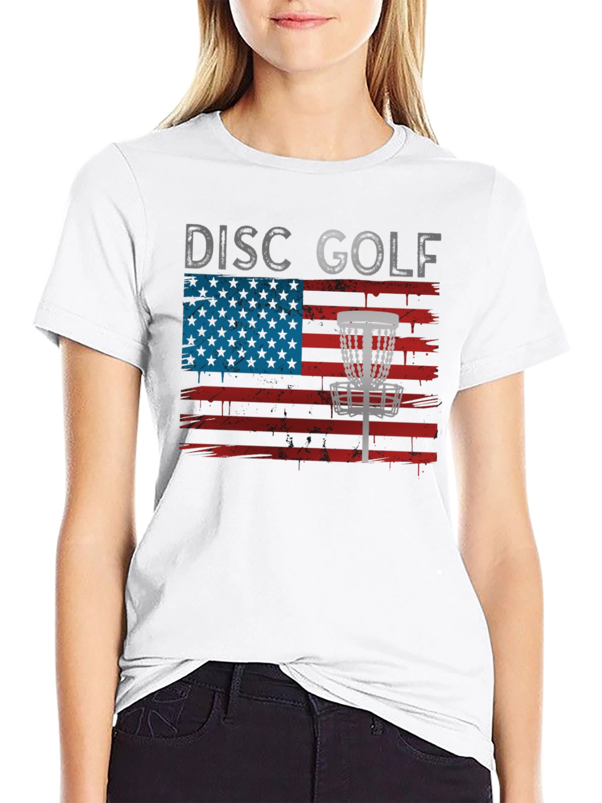Patriotic Disc Golf Tee