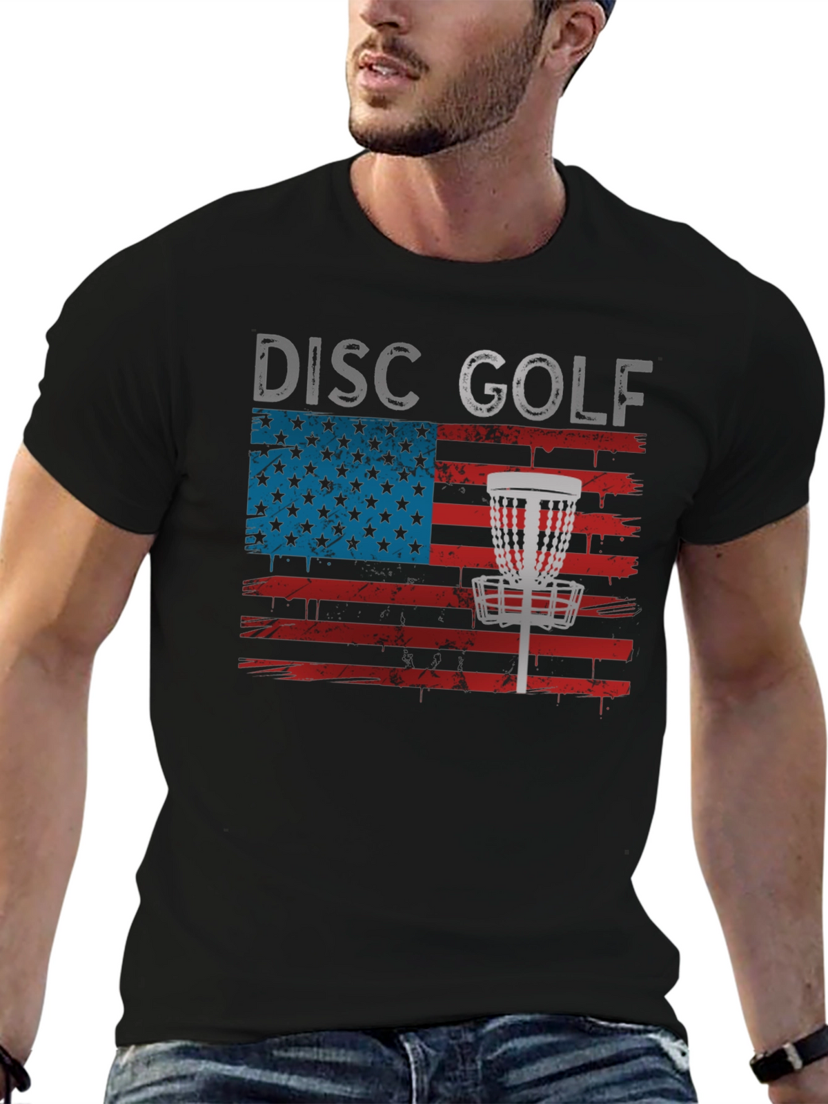 Patriotic Disc Golf Tee