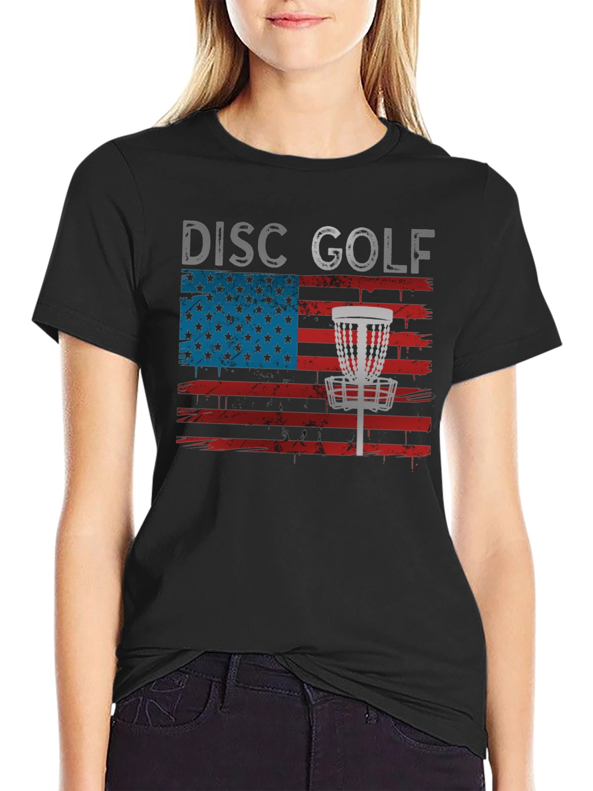 Patriotic Disc Golf Tee