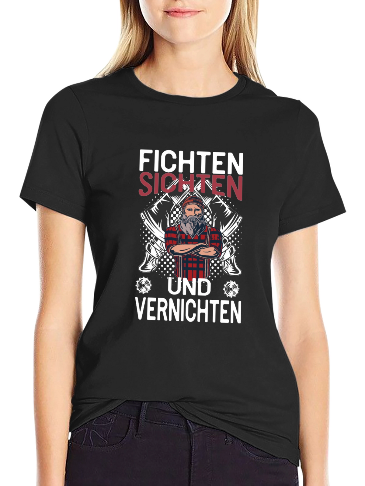 Fichten Sichten und Vernichten Graphic Tee