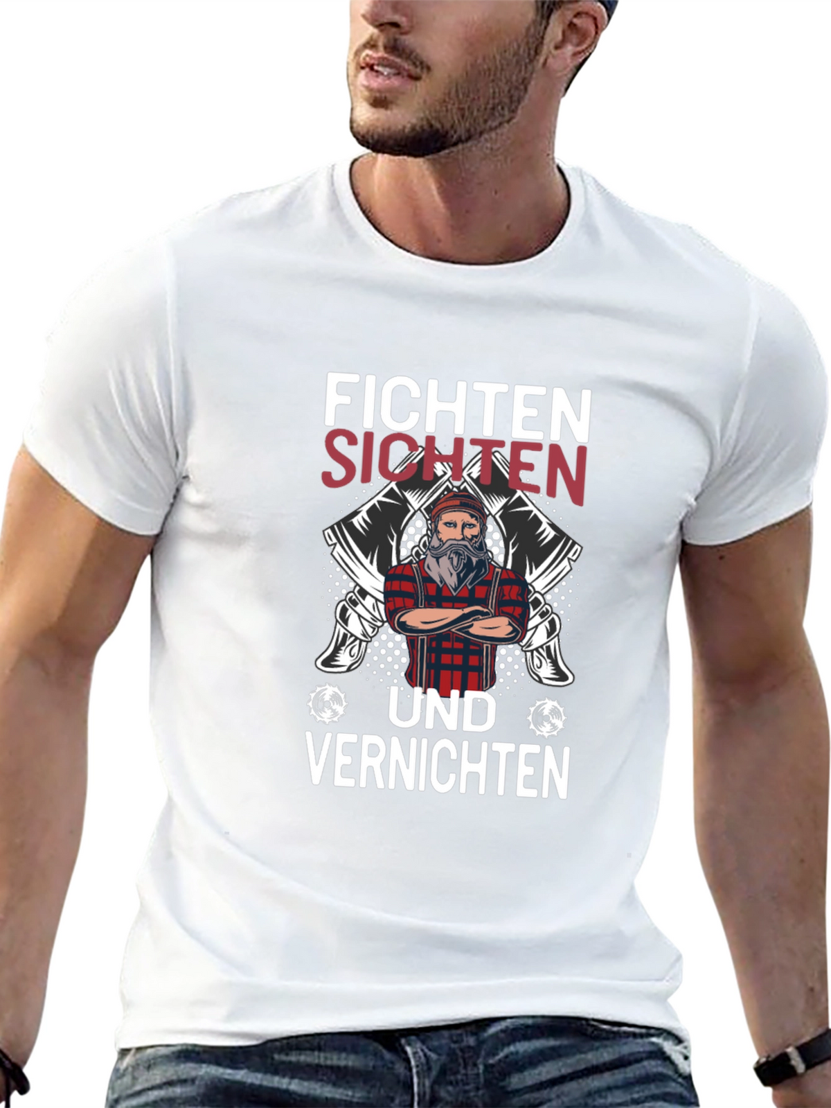 Fichten Sichten und Vernichten Graphic Tee