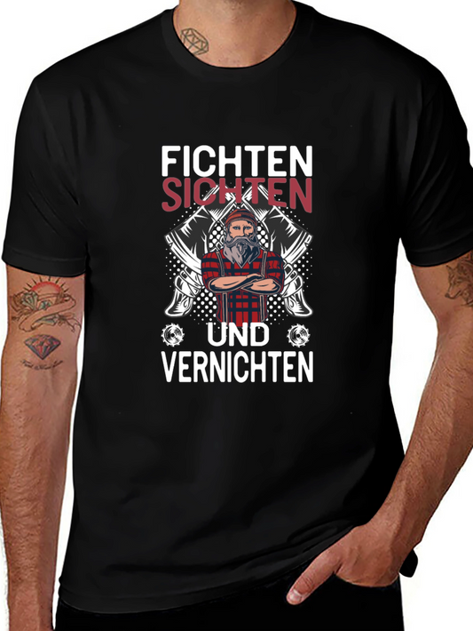 Fichten Sichten und Vernichten Graphic Tee