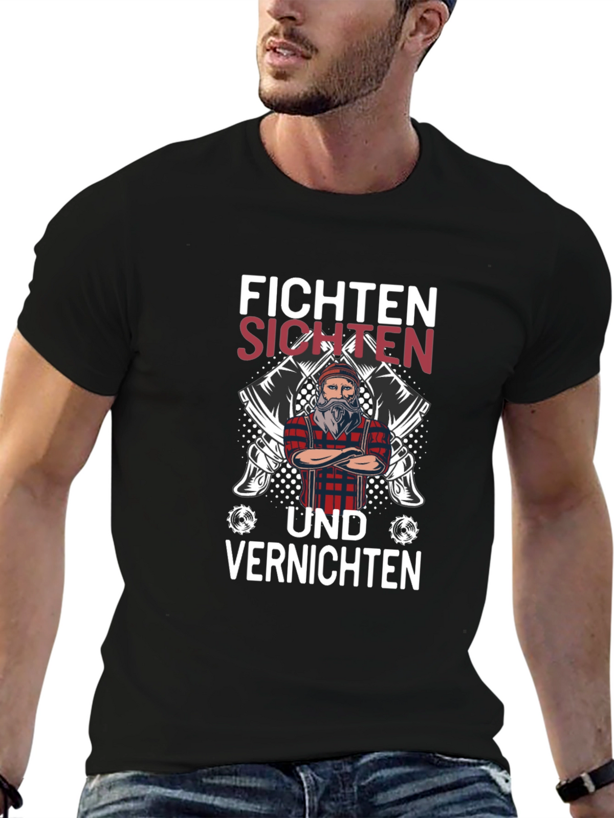 Fichten Sichten und Vernichten Graphic Tee