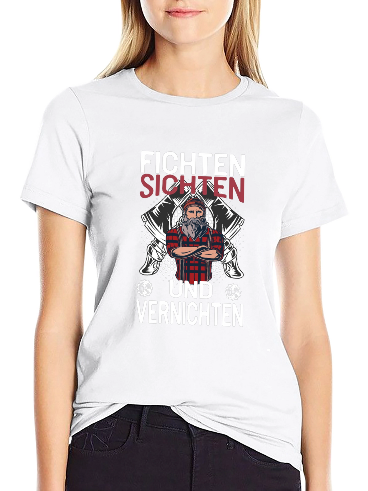 Fichten Sichten und Vernichten Graphic Tee