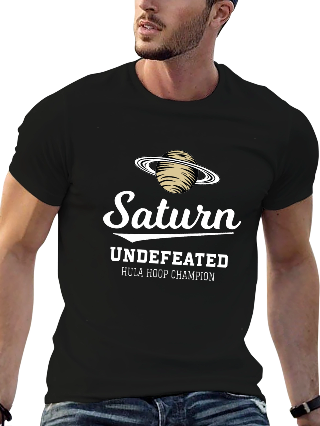 Saturn Hula Hoop Champion T-Shirt - Undefeated!