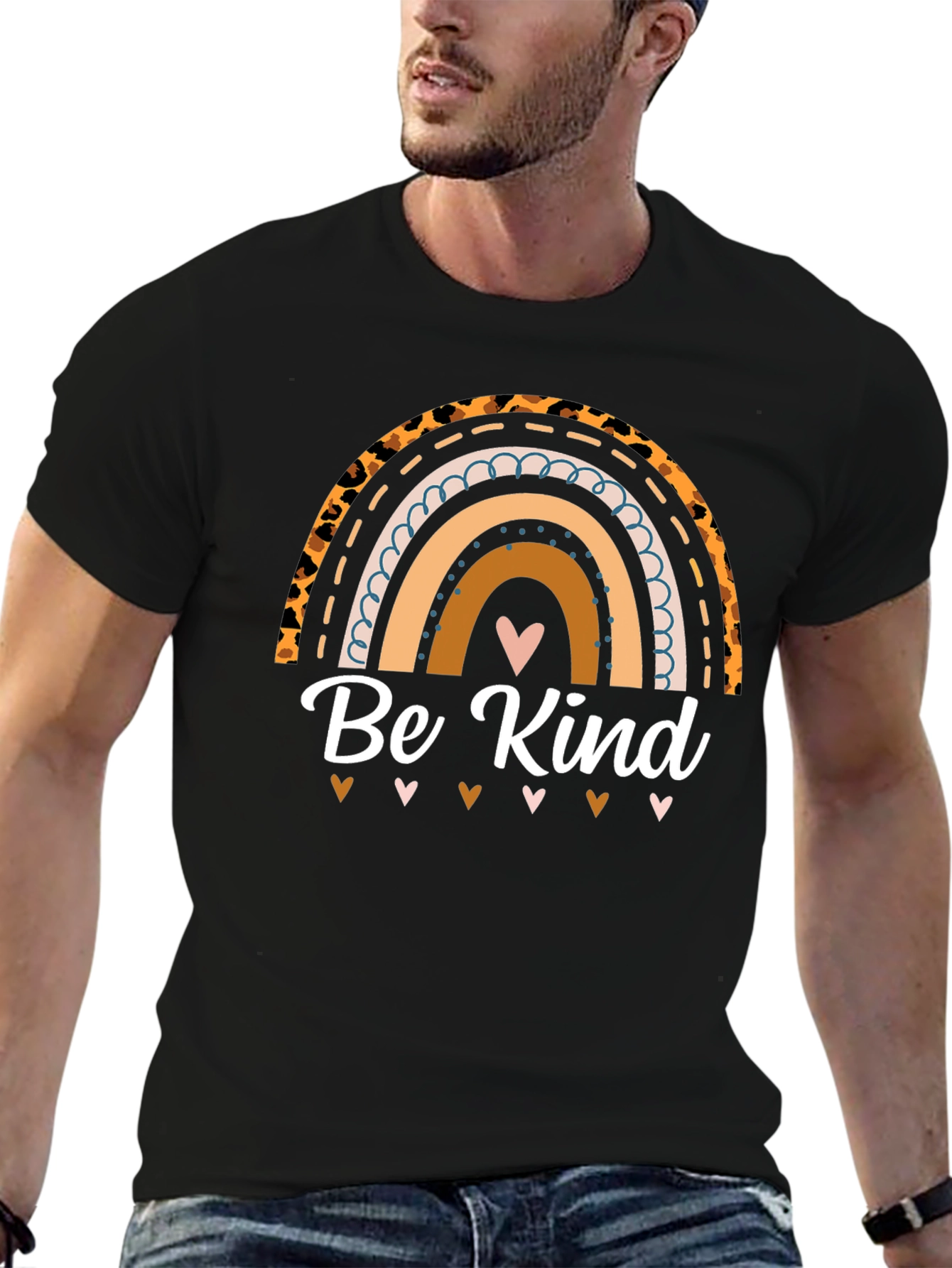 Be Kind Rainbow Graphic T-Shirt