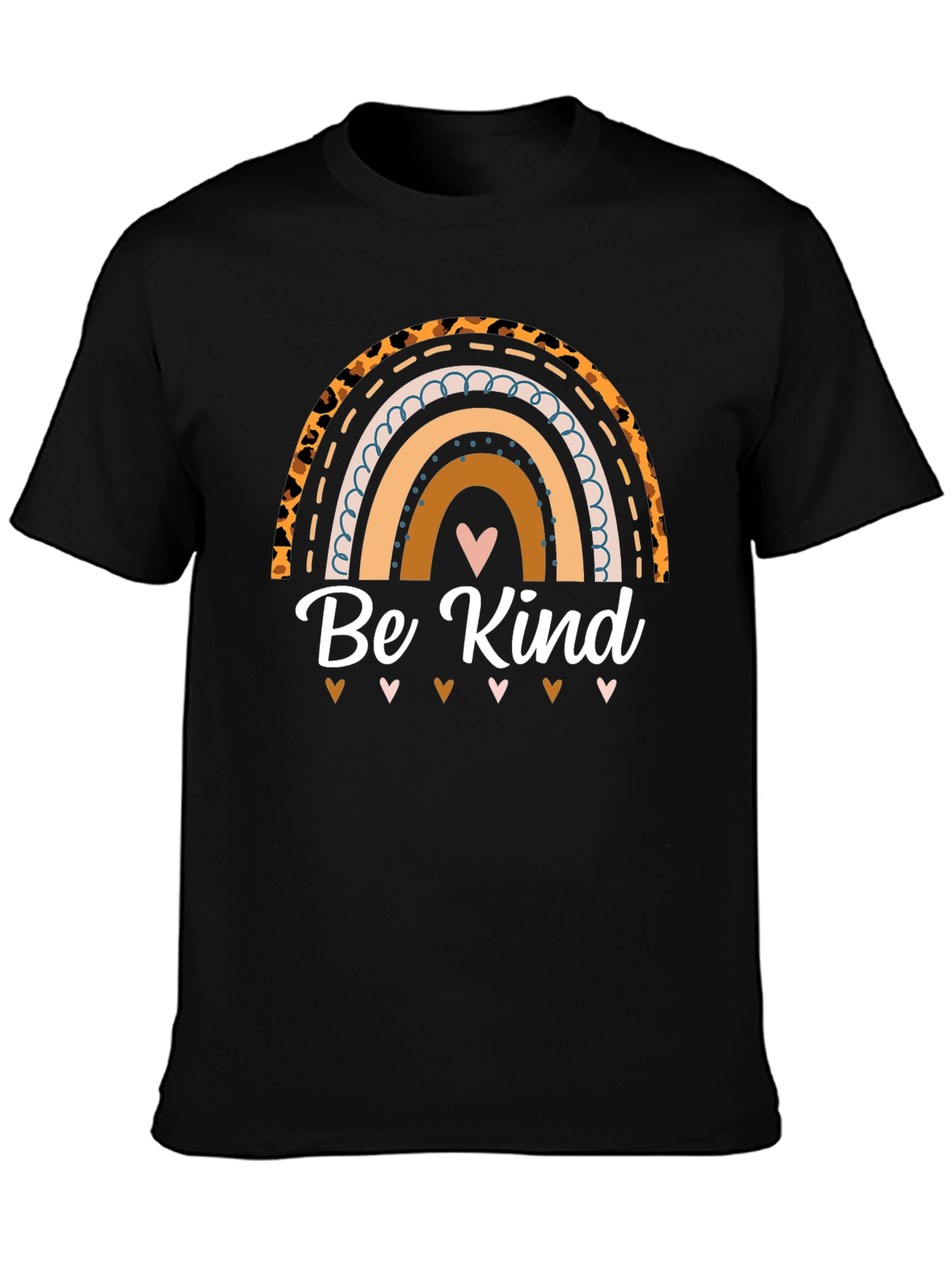 Be Kind Rainbow Graphic T-Shirt