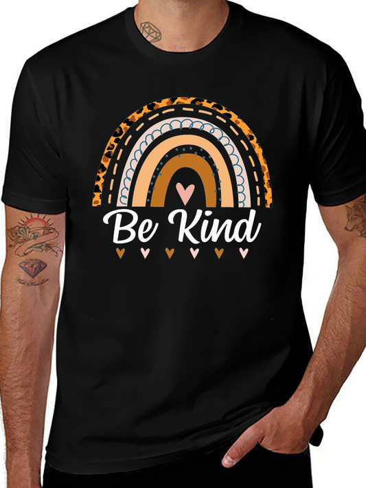 Be Kind Rainbow Graphic T-Shirt