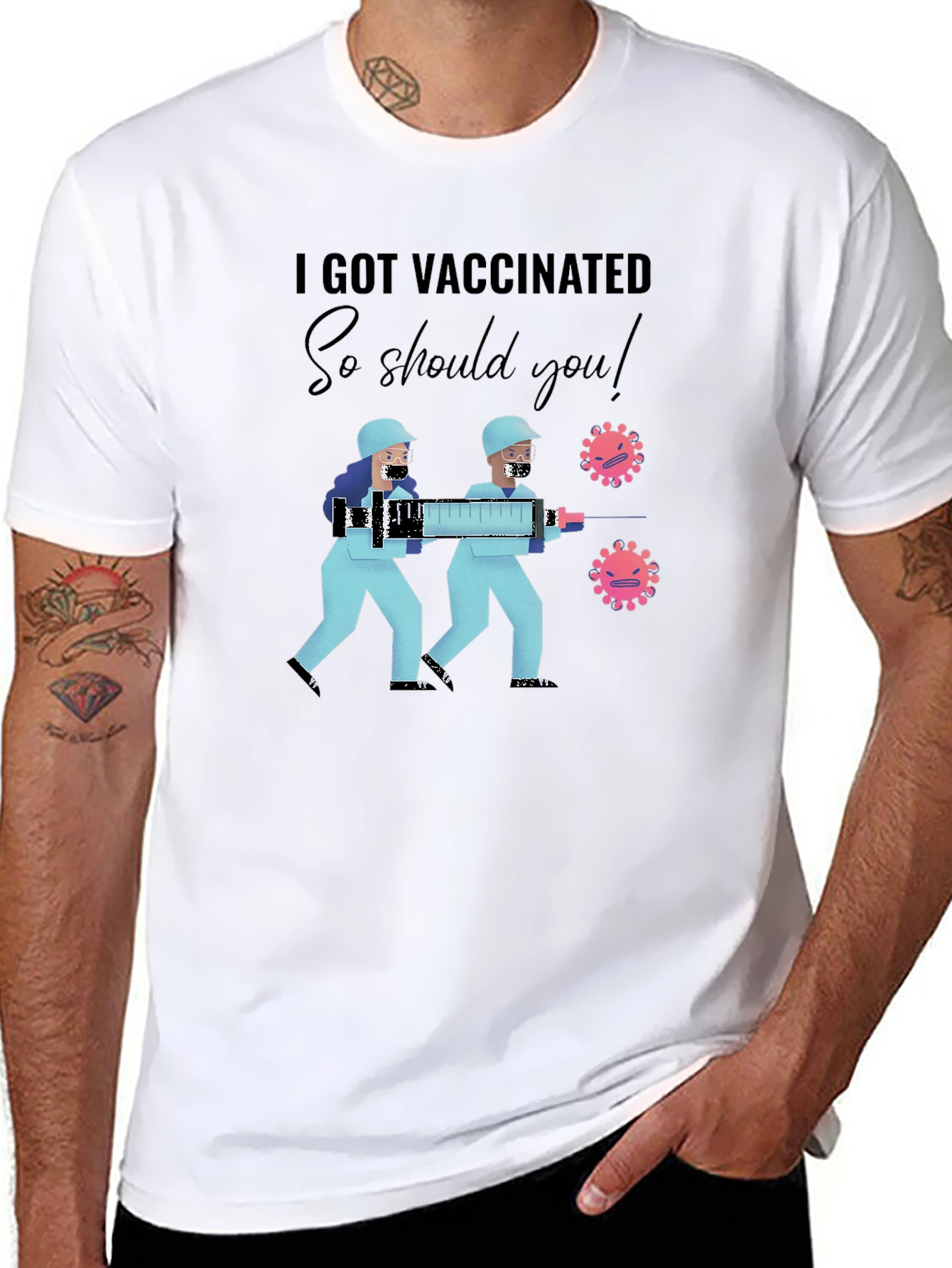 Vaccinated Tee - Get Your Shot!