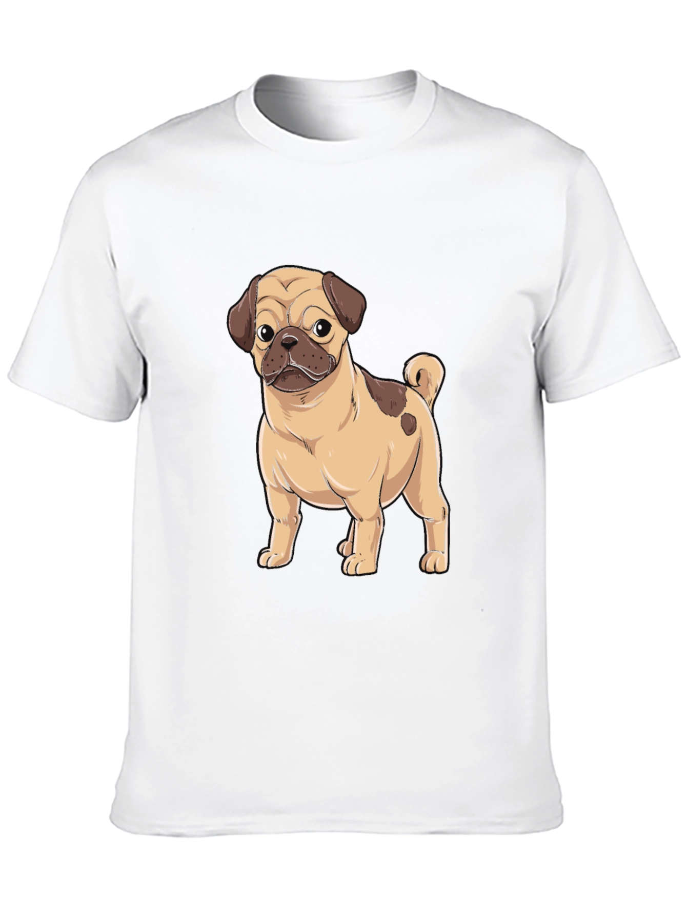 Pug Graphic Black T-Shirt