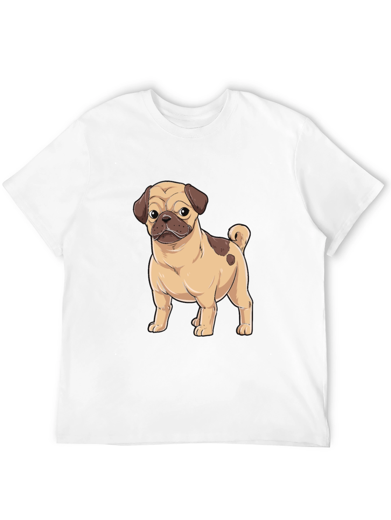 Pug Graphic Black T-Shirt