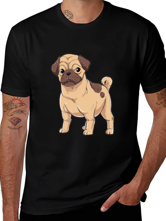 Pug Graphic Black T-Shirt