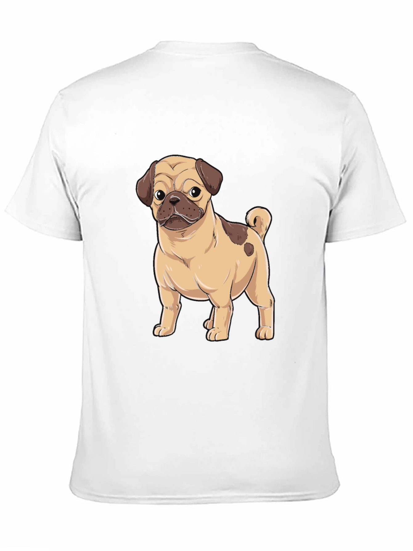 Pug Graphic Black T-Shirt
