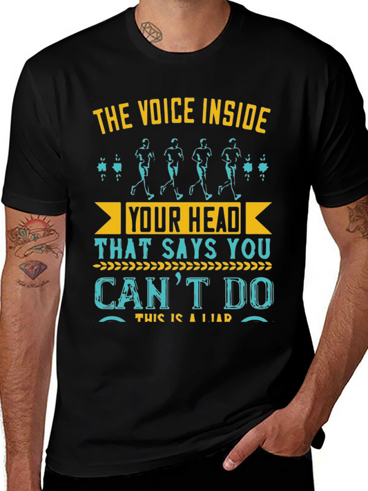 Motivational Running T-Shirt: The Voice Inside
