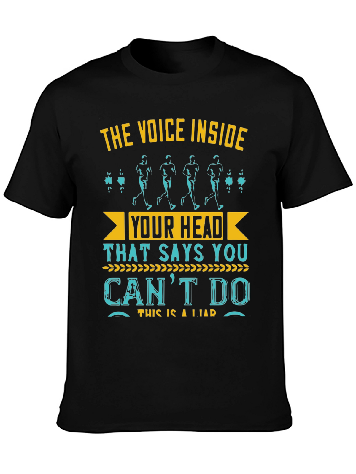 Motivational Running T-Shirt: The Voice Inside